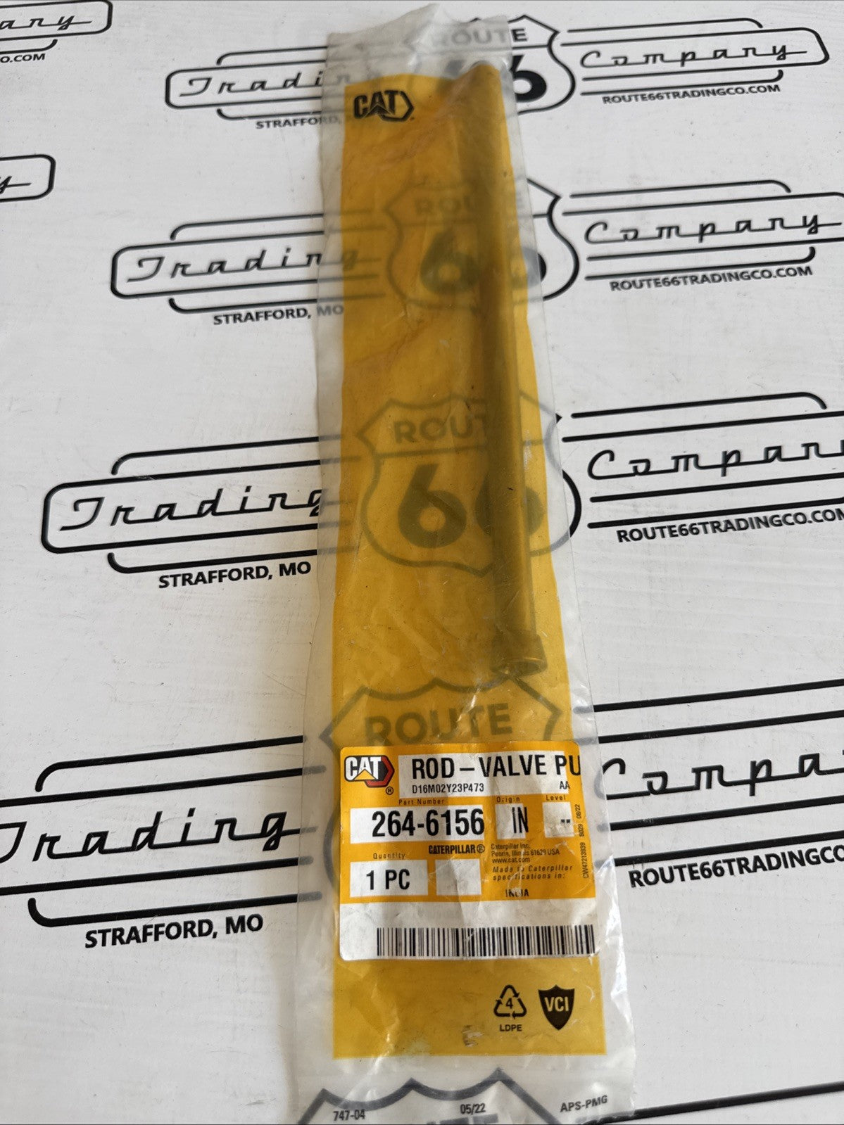Genuine CAT 264-6156: 243mm Length Hollow Valve Push Rod New OEM