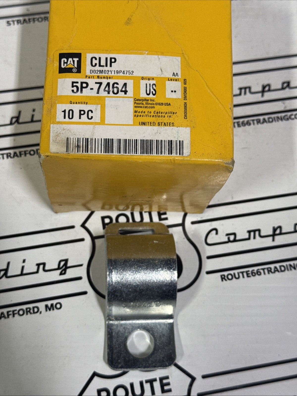 1 PC Genuine CAT 5P-7464: 37.00mm Internal Diameter Half Slot Clip