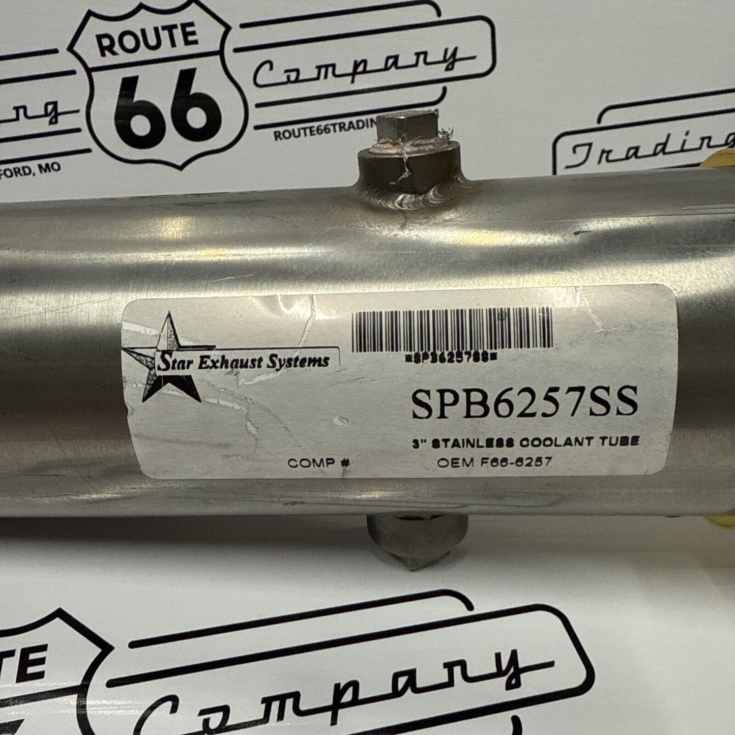 Lower Coolant Tube Fits Peterbilt 386 C15 Acert Stainless Steel OE# F66-6257 