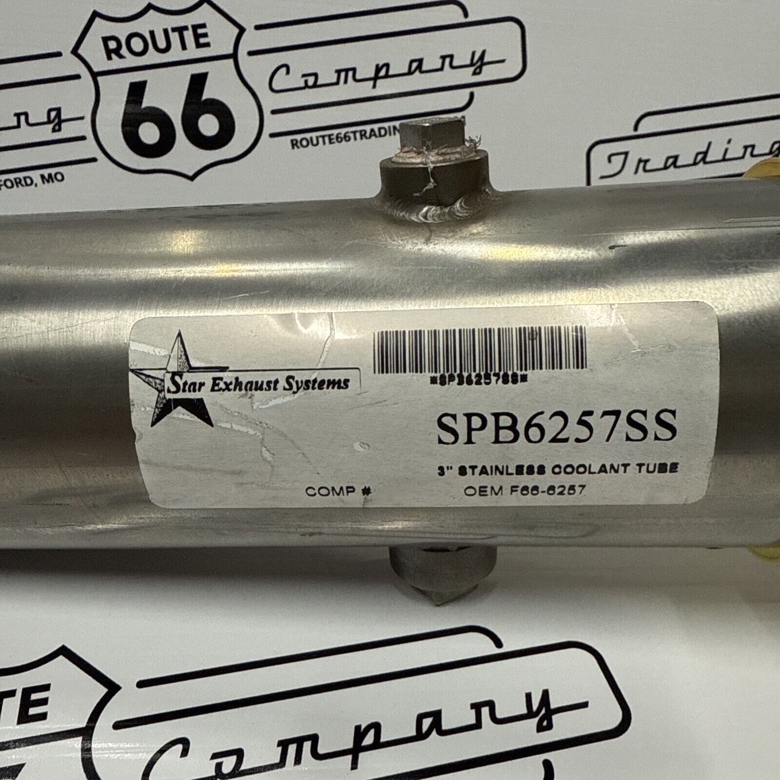Lower Coolant Tube Fits Peterbilt 386 C15 Acert Stainless Steel OE# F66-6257 