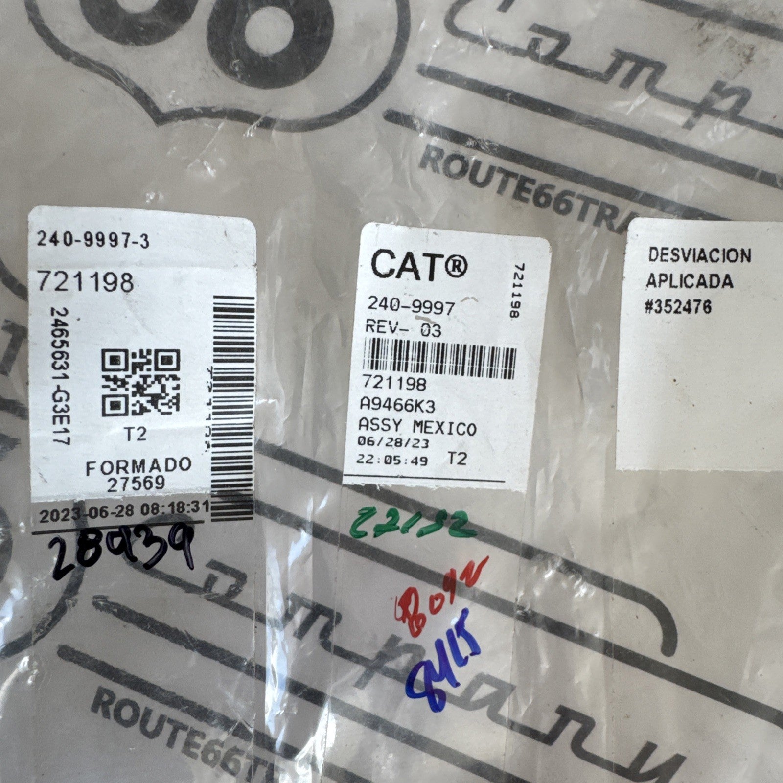 Genuine CAT 240-9997 Harness Assembly (Injector Unit) TRUCK ENGINE C11 C13