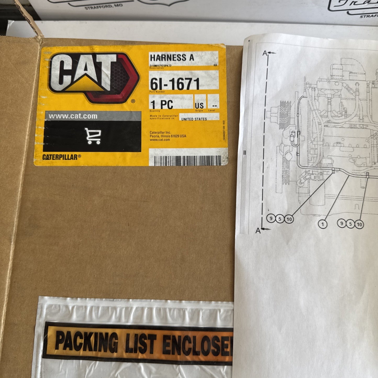 Cat Caterpillar Harness Assembly 6I-1671 New