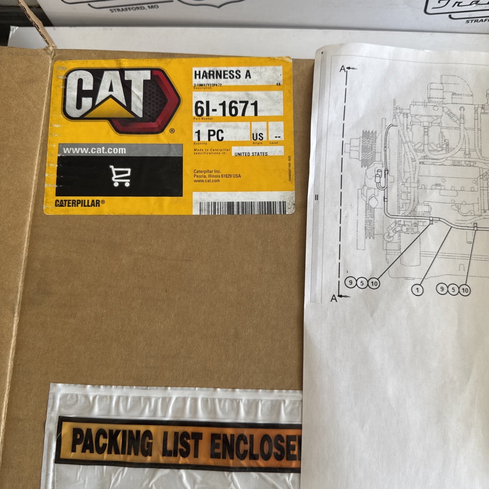 Cat Caterpillar Harness Assembly 6I-1671 New