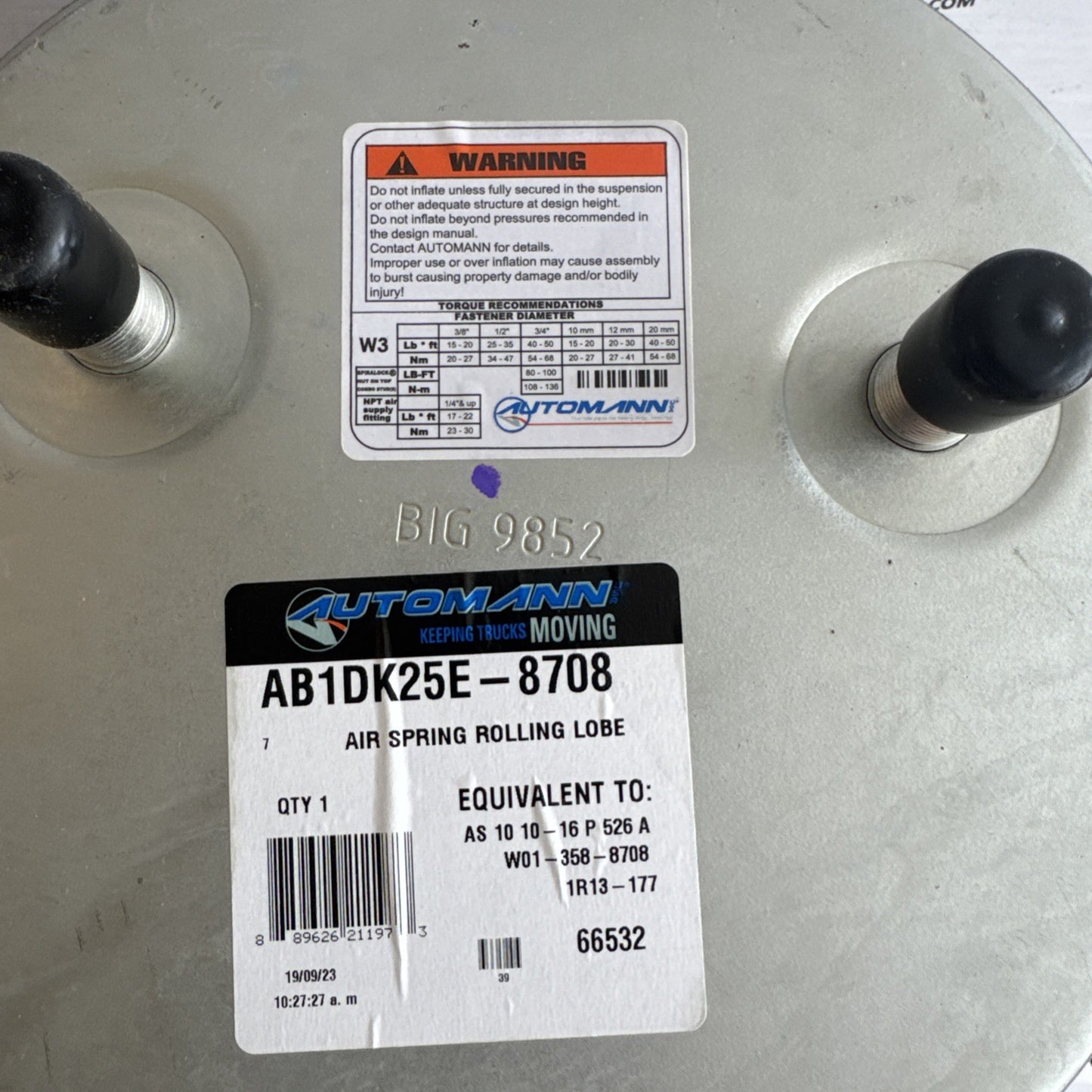 Automann AB1DK25E-8708 Air Spring Rolling Lobe