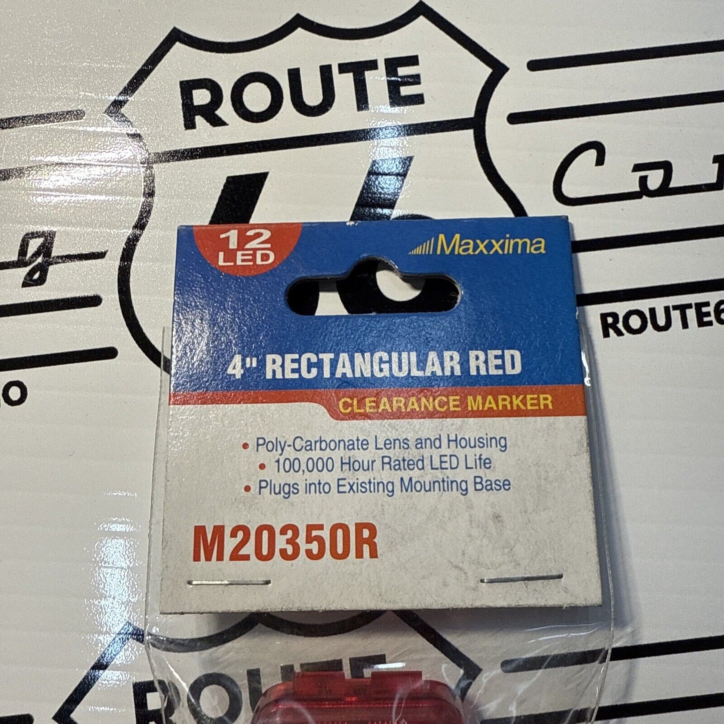Maxxima Side Marker Clearance 12 LED light RED Lens Model 19 1 X 4 M20350R