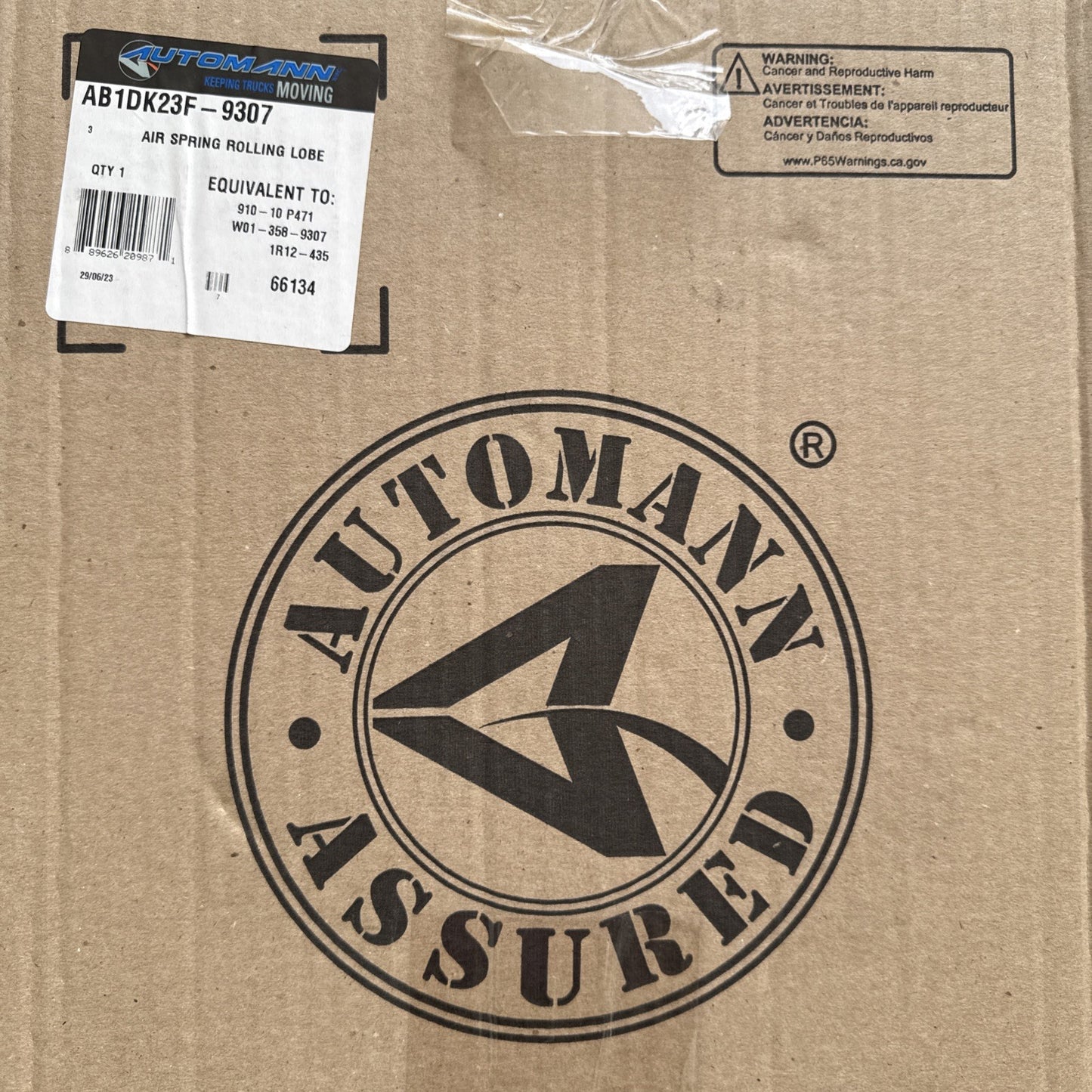 AUTOMANN AB1DK23F-9307 Air Spring Rolling Lobe 